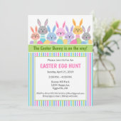 Pasen Bunny Egg Hunt Kaart (Staand voorkant)
