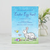 Pasen Bunny Egg Hunt Kaart (Staand voorkant)