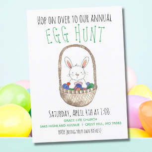 Pasen Bunny Egg Hunt Kaart