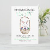 Pasen Bunny Egg Hunt Kaart (Staand voorkant)
