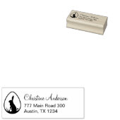 Pasen Bunny Egg Return Address Rubber Stamp Rubberstempel (Gestempeld)