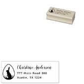 Pasen Bunny Egg Return Address Rubber Stamp Rubberstempel (Gestempeld)