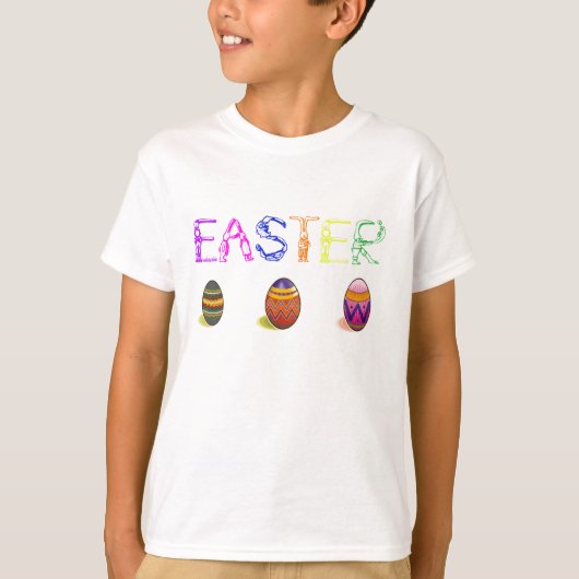 Pasen Bunny & Egg T-Shirt voor kinderen (Voorkant)