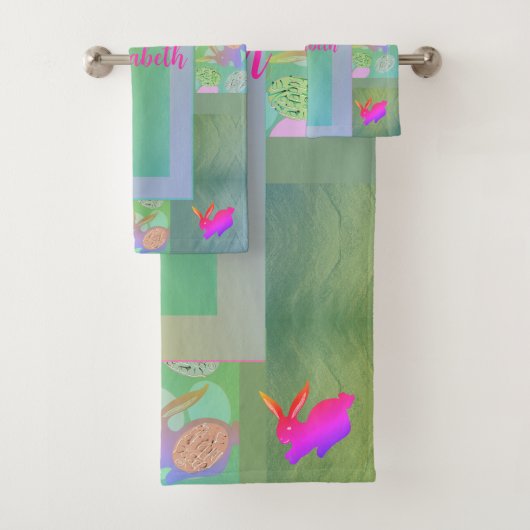 Pasen Bunny Eggs Bad Handdoek (Insitu)