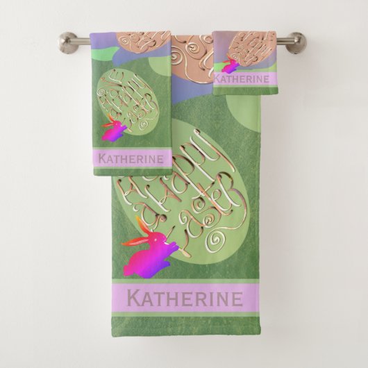 Pasen Bunny Eggs Bad Handdoek (Insitu)