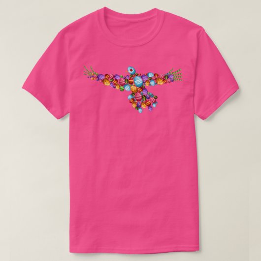 Pasen Bunny Eggs Bird East T-shirt (Design voorkant)