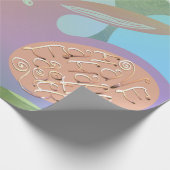 Pasen Bunny Eggs Cadeaupapier (Hoek)