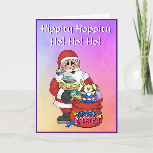 Pasen Bunny Eggs Feestdagen Kaart (Voorkant)