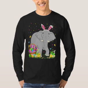 Pasen Bunny Eghg jagen Indische olifant Pasen T-shirt