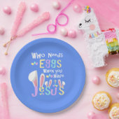 Pasen Bunny en Jezus | Pasen ontbijten Papieren Bordje (Feest)