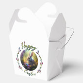 Pasen Bunny en kuiken met hun eiermanden Bedankdoosjes (Geopend)