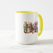 Pasen Bunny Fancy koffie-Drinken Mok (Voorkant rechts)