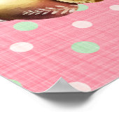 Pasen Bunny Fancy koffie-Drinken Poster (Hoek)