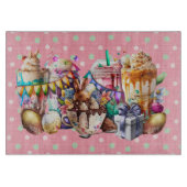 Pasen Bunny Fancy koffie-Drinken Snijplank (Voorkant)