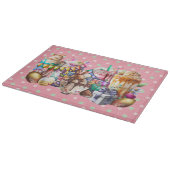 Pasen Bunny Fancy koffie-Drinken Snijplank (Hoek)