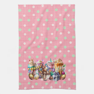 Pasen Bunny Fancy koffie-Drinken Theedoek