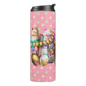 Pasen Bunny Fancy koffie-Drinken Thermosbeker (Gedraaid links)