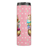 Pasen Bunny Fancy koffie-Drinken Thermosbeker (Achterkant)