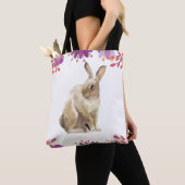 Pasen Bunny Floral Tote Bag (Dichtbij)