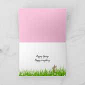 Pasen Bunny Garden Feestdagen Kaart (Binnen)