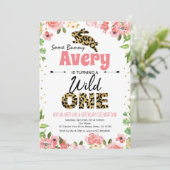 Pasen Bunny Girl eerste uitnodiging voor roze avon