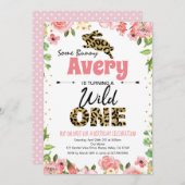 Pasen Bunny Girl eerste uitnodiging voor roze avon