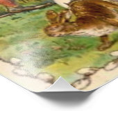 Pasen Bunny Gnome Gnoome Gepiltreerde Eieren Foto Afdruk (Hoek)