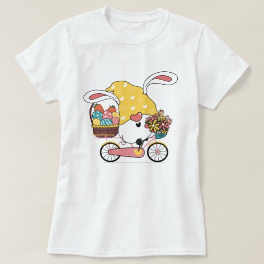 Pasen Bunny Gnome T-Shirt (Design voorkant)