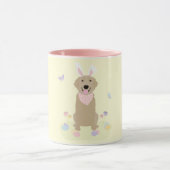 Pasen Bunny Golden Retriever Mok (Midden)