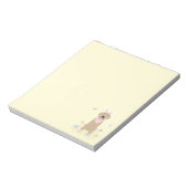 Pasen Bunny Golden Retriever Notitieblok (Linkerzijde)