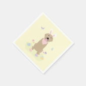 Pasen Bunny Golden Retriever Servet (Hoek)