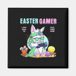 Pasen Bunny Grappige Gamer Videogame Jongens Meisj Magneet
