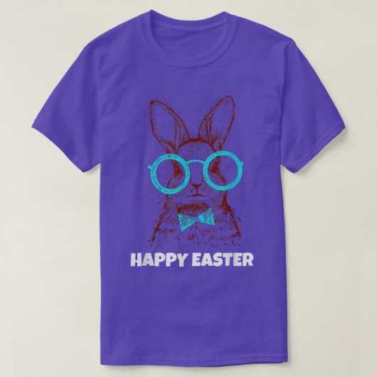 Pasen Bunny, Happy Pasen 343 T-shirt (Design voorkant)