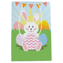 Pasen Bunny Holiday Colorful Eggs Kind Medium Cadeauzakje