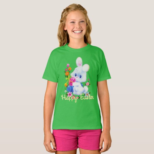 Pasen Bunny Holiday kinder t-shirt (Voorkant volledig)