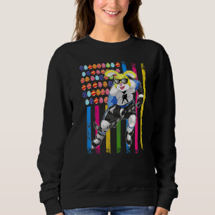 Pasen Bunny Ice Hockey Boys Girls American Flag Trui