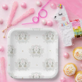 Pasen Bunny II Papieren Bordje (Feest)