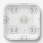 Pasen Bunny II Papieren Bordje (Voorkant)