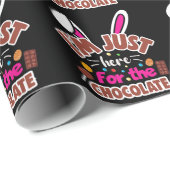 Pasen Bunny, ik ben hier voor de Chocolade. Cadeaupapier (Rol Hoek)