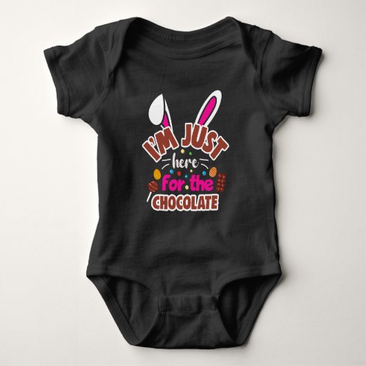 Pasen Bunny, ik ben hier voor de Chocolade. Romper (Voorkant)