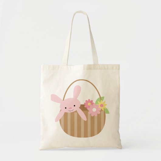 Pasen Bunny in een mandje Tote Bag (Voorkant)