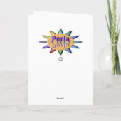 Pasen - Bunny in Egg kaart. Feestdagen Kaart (Achterkant)