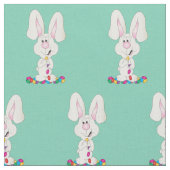 Pasen Bunny Jellybean | Veranderbare achtergrond Stof (Close Up)