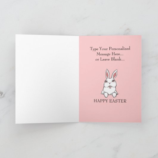 Pasen Bunny-Kaarten persoonlijke paasKaarten Feestdagen Kaart (Binnen)