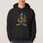 Pasen Bunny Katten Ramen Kawaii Japans Noodle Foo Hoodie (Voorkant)