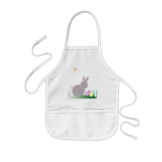 Pasen Bunny Kiddies Apron Kinder Schort (Voorkant)