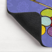 Pasen Bunny kippen eieren illustratie Muismat (Hoek)