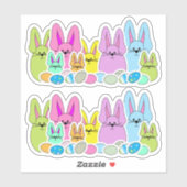 Pasen Bunny - Kiss-Cut Sticker (Vel)