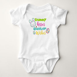Pasen, Bunny Kisses Easter Wishes, Paaseieren Romper