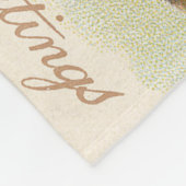 Pasen Bunny kleurde eieren vergeet-me-niet Fleece Deken (Hoek)